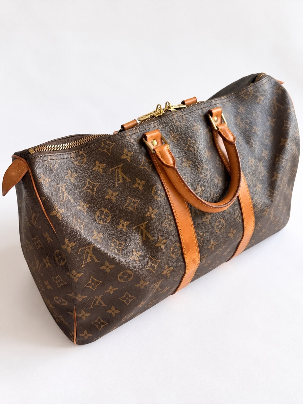 Louis Vuitton Monogram Canvas Duffel Bag in Brown and Tan